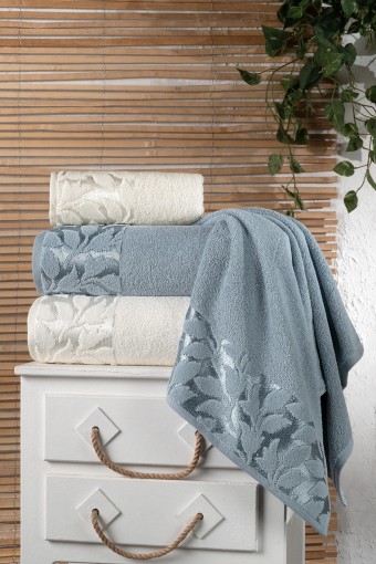 FIESTA - Fiesta Elite Jakarlı 4 Parça Hamam Takımı (1)