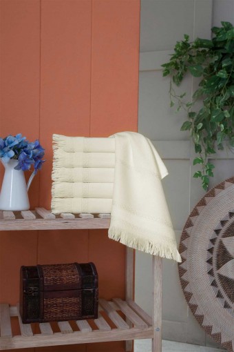 FIESTA - Fiesta İşlemelik Havlu Kadife Boyama Saçaklı 30x50 (1)