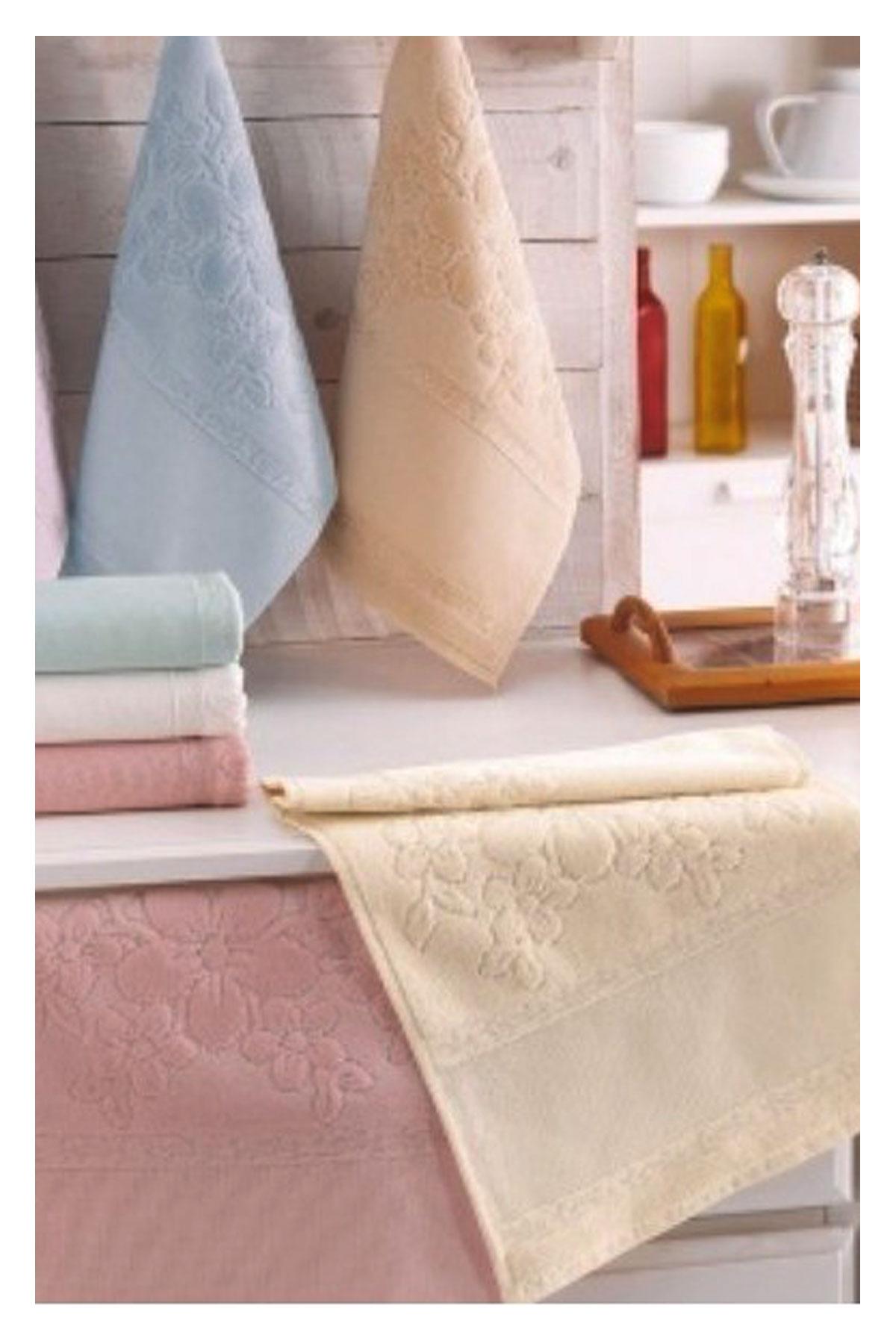 Fiesta İşlemelik Havlu Kadife Boyama Saçaksız 50x90 - Thumbnail