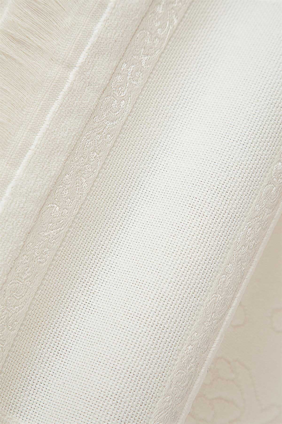 Fiesta İşlemelik Havlu Kadife Etamin Boşluklu Saçaklı 30x50 - Thumbnail