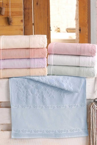 FIESTA - Fiesta İşlemelik Havlu Kadife Jakarlı Etamin Bordürlü Saçaksız 30x50 (1)