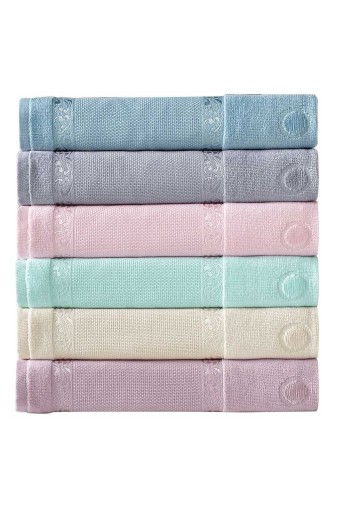 FIESTA - Fiesta İşlemelik Havlu Kadife Jakarlı Etamin Boşluklu Saçaksız 50x90 (1)