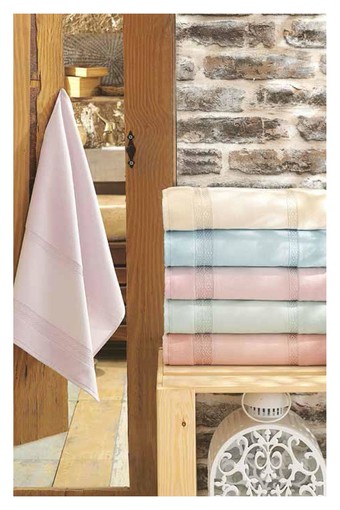 FIESTA - Fiesta İşlemelik Havlu Seda Kadife Boyamalı 30x50