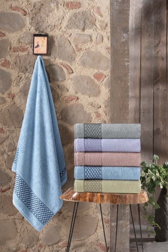 FIESTA - Fiesta Jakarlı Fiyonk Banyo Havlusu 90x150