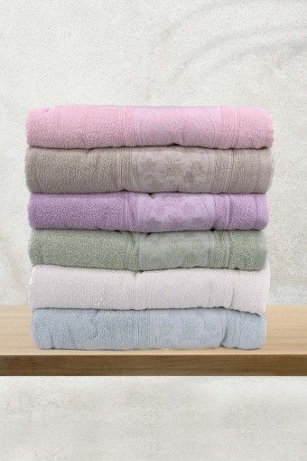 FIESTA - Fiesta Banyo Havlusu Jakarlı Papatya 90x150Cm