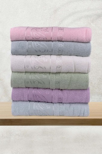 FIESTA - Fiesta Jakarlı Şal Banyo Havlusu 90x150