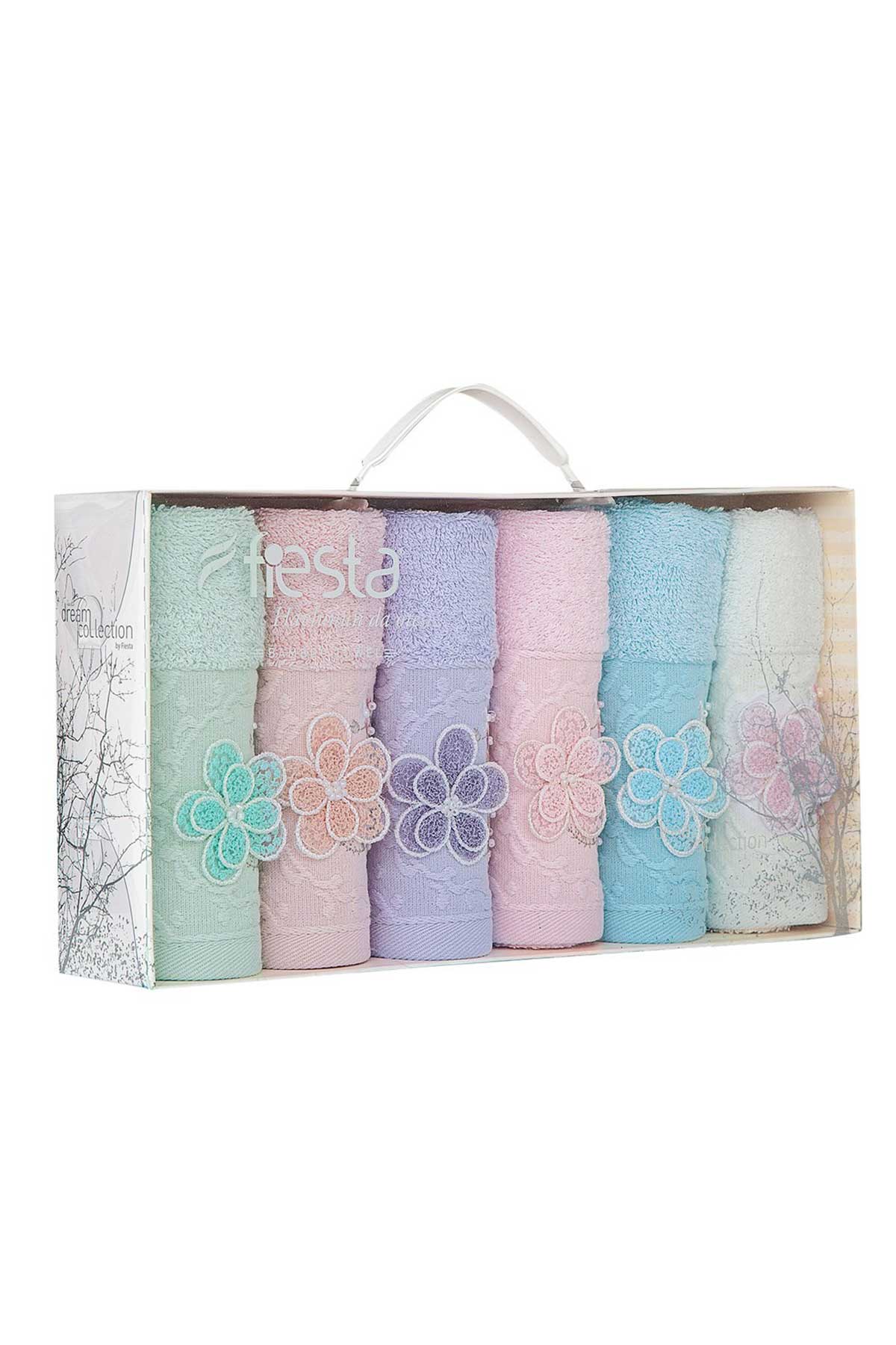 Fiesta Mutfak Havlusu Bambu 3D Papatya 30x50 Kutulu - Thumbnail