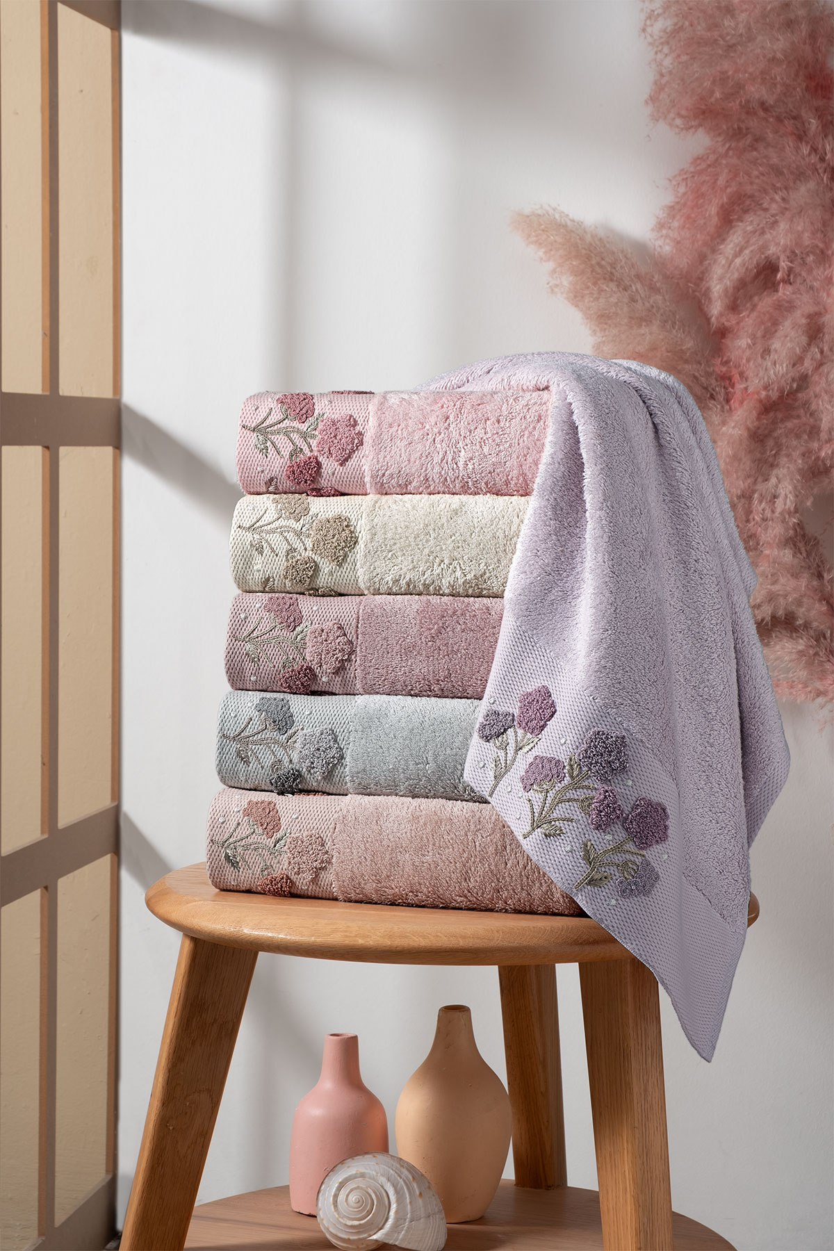 Fiesta Mutfak Havlusu Bambu Süzene Nakışlı 30x50 - Thumbnail