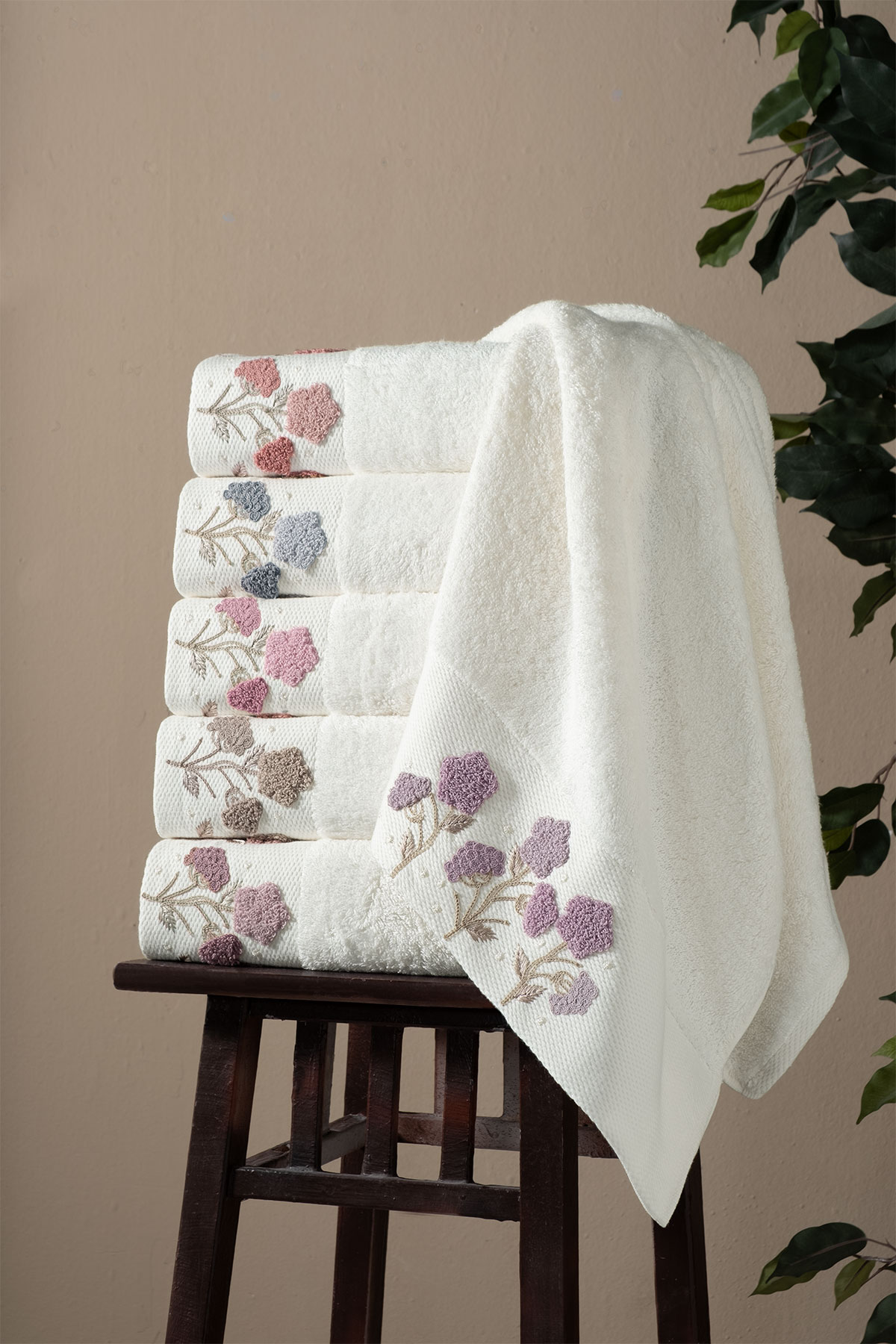 Fiesta Mutfak Havlusu Bambu Süzene Nakışlı 30x50 - Thumbnail