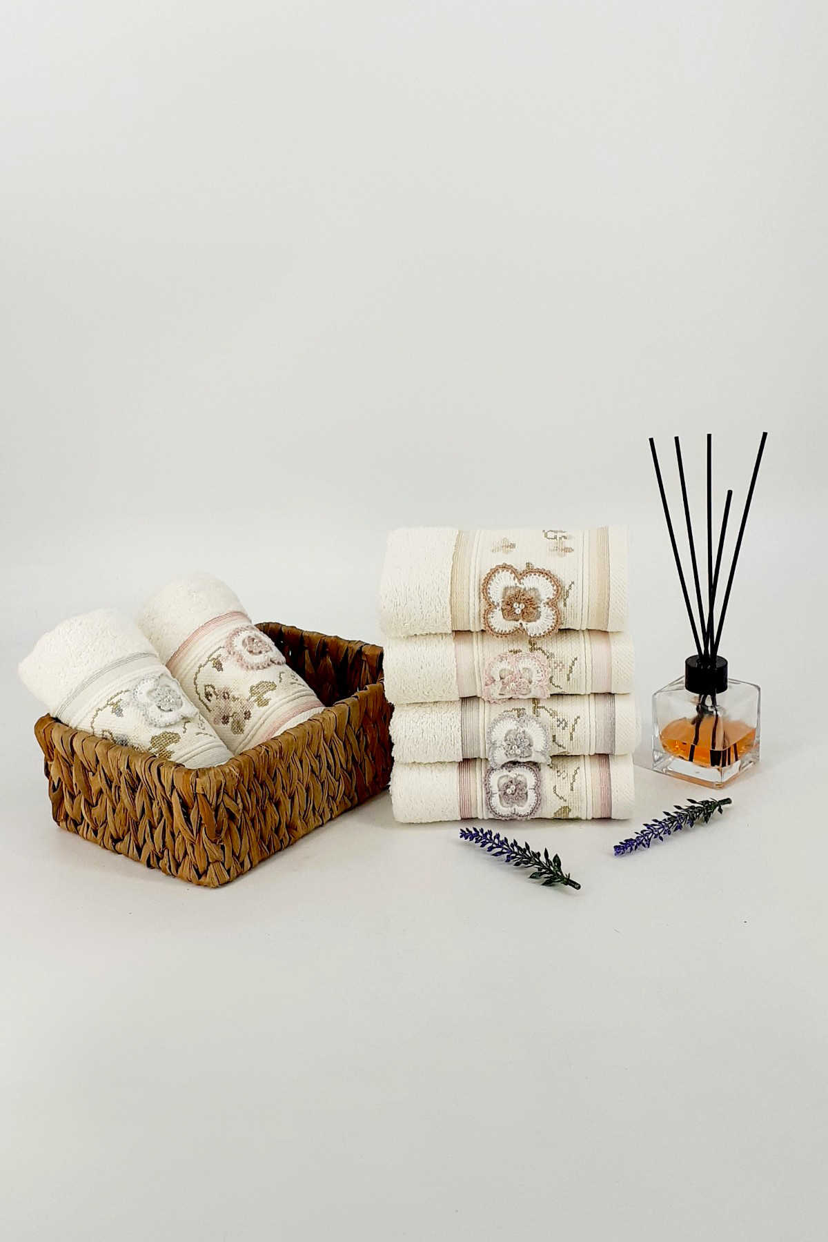 Fiesta Mutfak Havlusu Defne Nakışlı Bambu 30x50 - Thumbnail