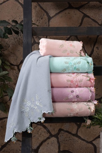 FIESTA - Fiesta Mutfak Havlusu Deren Soft Kadife 3D Nakışlı 30x50