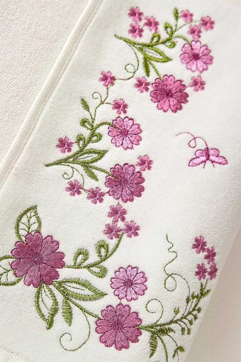 FIESTA - Fiesta Mutfak Havlusu Kadife Köşe Nakışlı 30x50 (1)