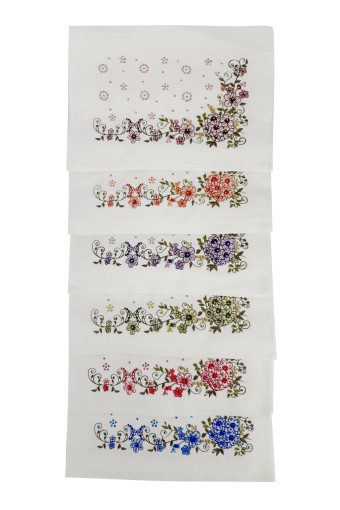 FIESTA - Fiesta Mutfak Havlusu Nakışlı Taşlı Soft Kadife Motif 21 30x50