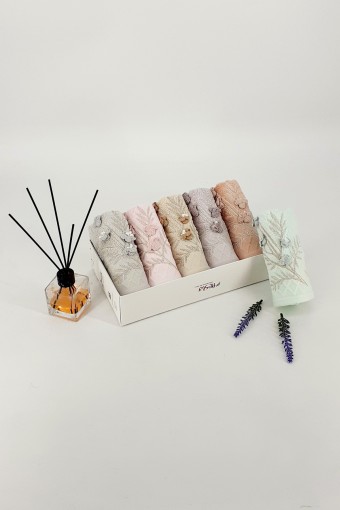 FIESTA - Fiesta Mutfak Havlusu Sakura Nakışlı Bambu 30x50