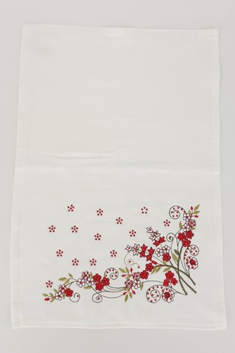 FIESTA - Fiesta Nakışlı Mutfak Havlusu Taşlı Soft Kadife Motif 7 30x50 (1)