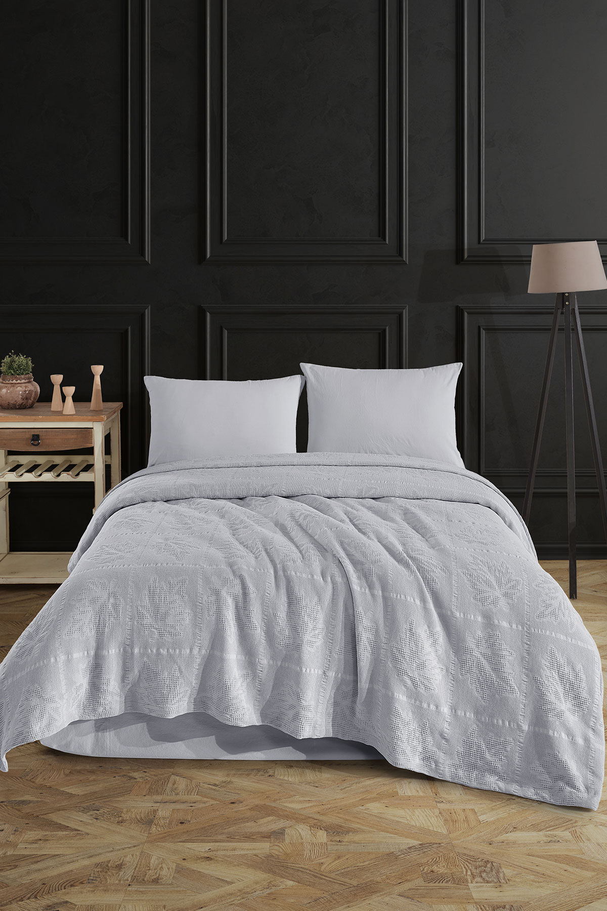 Fiesta Pike Set Çift Kişilik Natural Jakarlı Alya Pamuklu 220x240 Cm - Thumbnail