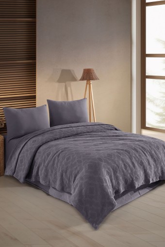 FIESTA - Fiesta Pike Set Çift Kişilik Natural Jakarlı Sahra Pamuklu 220x240 Cm (1)