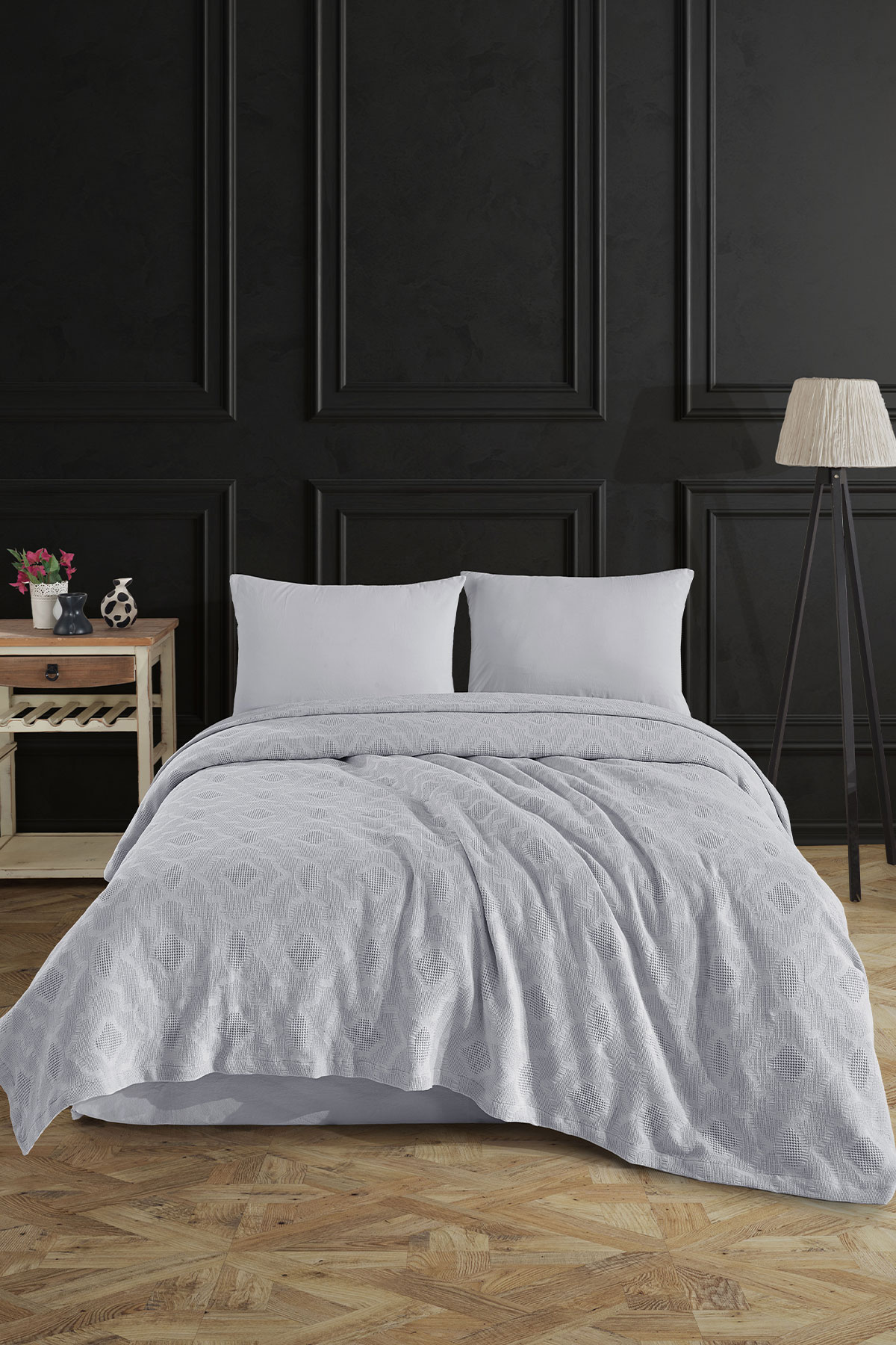 Fiesta Pike Set Çift Kişilik Natural Jakarlı Sahra Pamuklu 220x240 Cm - Thumbnail