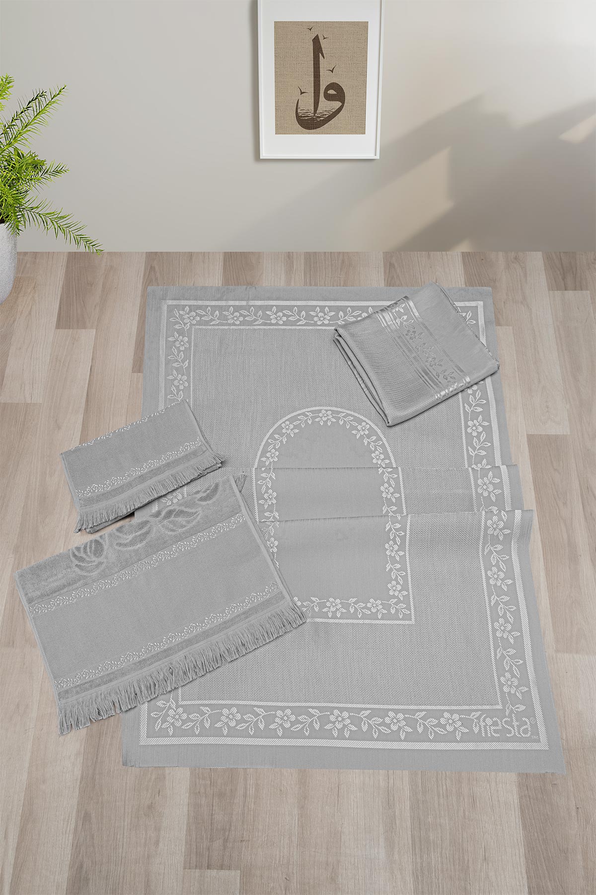 Fiesta Seccade Bohça Seri 4 Parça Etaminli - Thumbnail