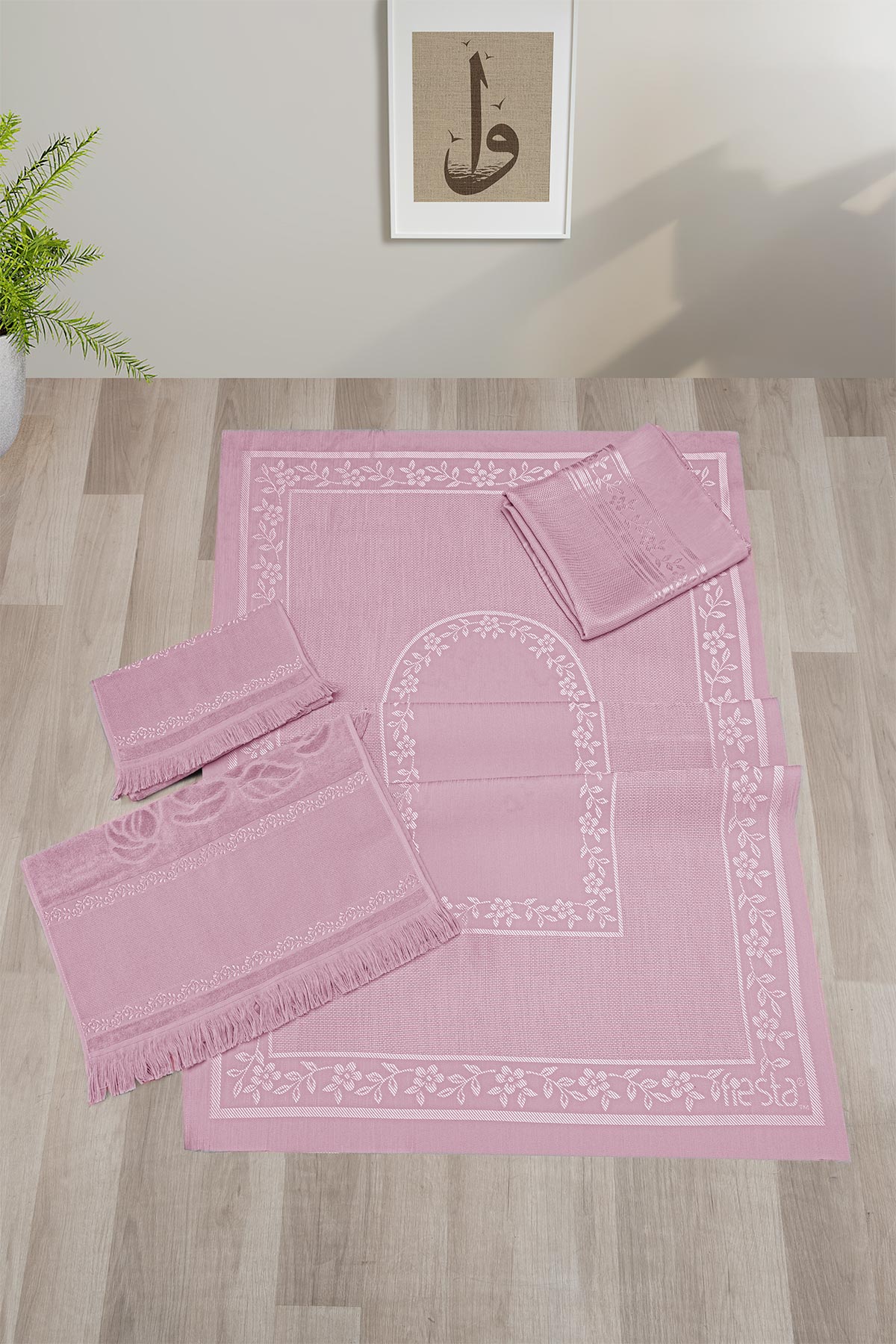 Fiesta Seccade Bohça Seri 4 Parça Etaminli - Thumbnail