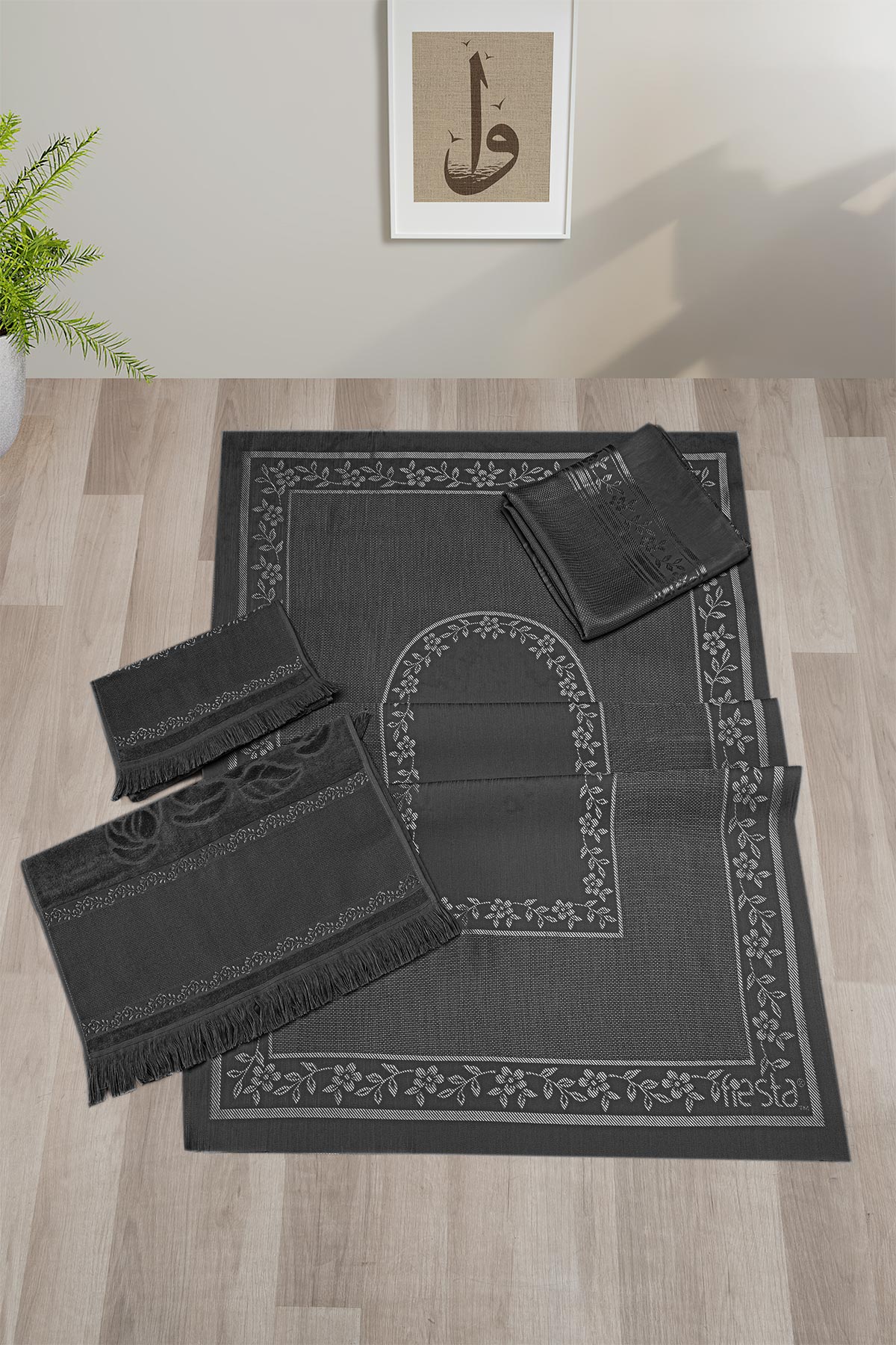 Fiesta Seccade Bohça Seri 4 Parça Etaminli - Thumbnail