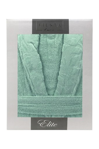 FIESTA - Fiesta Unisex Bornoz Elite Kısmı Kadife Jakarlı Pamuklu