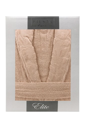 FIESTA - Fiesta Unisex Bornoz Elite Kısmı Kadife Jakarlı Pamuklu (1)