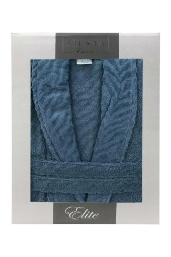 FIESTA - Fiesta Unisex Bornoz Elite Kısmı Kadife Jakarlı Pamuklu (1)