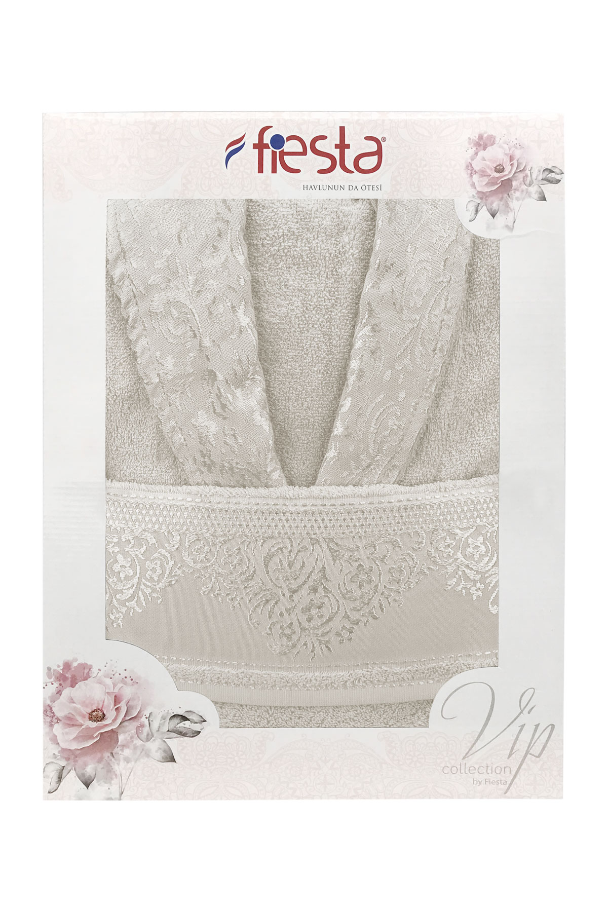 Fiesta Unisex Bornoz Pamuklu - Thumbnail