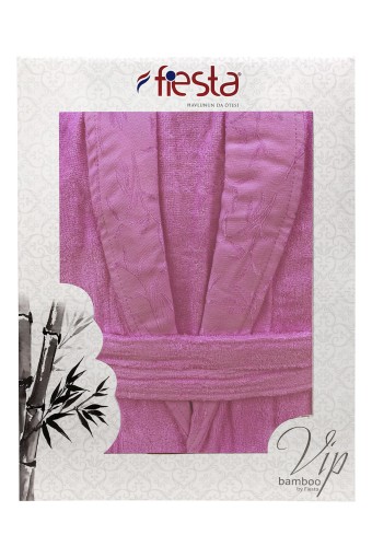 FIESTA - Fiesta Unisex Bornoz VIP Jakarlı Bambu (1)