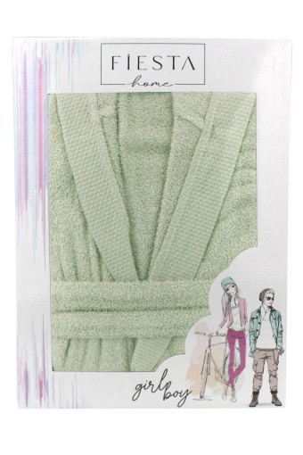 FIESTA - Fiesta Unisex Garson Bornoz Pamuklu