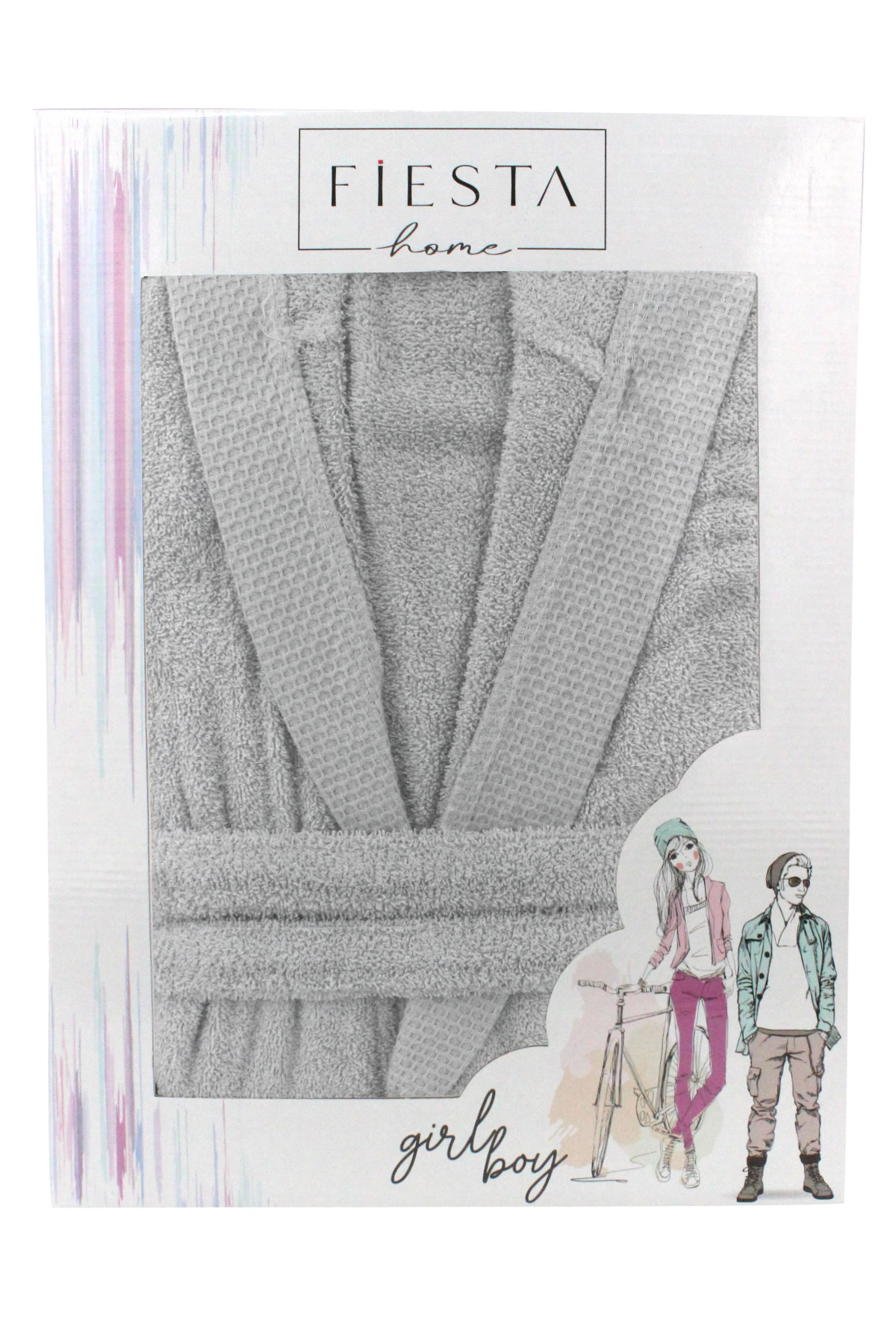 Fiesta Unisex Garson Bornoz Pamuklu - Thumbnail