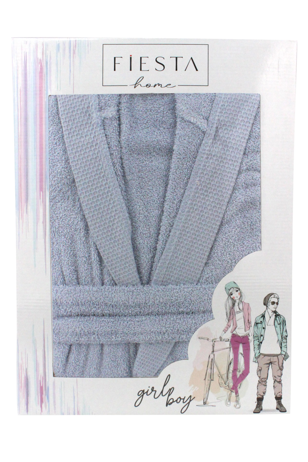 Fiesta Unisex Garson Bornoz Pamuklu - Thumbnail