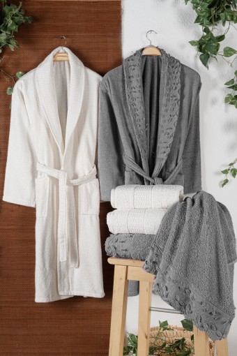 FIESTA - Fiesta Unisex Yetişkin Hamam Takımı Rüzgar Gülü (1)