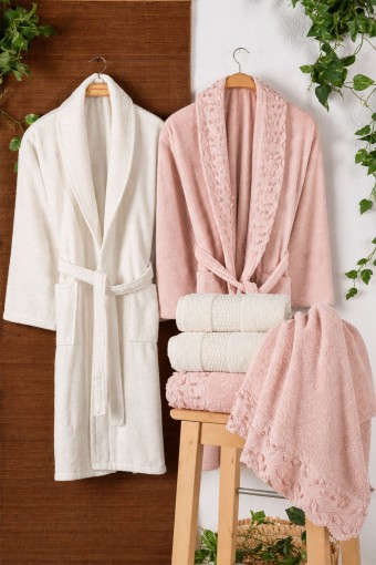 FIESTA - Fiesta Unisex Yetişkin Hamam Takımı Rüzgar Gülü (1)