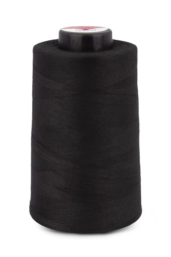 FIRAT - Fırat No:120 Polyester Dikiş İpliği 5000 Yar 4560 Mt - Siyah - STD
