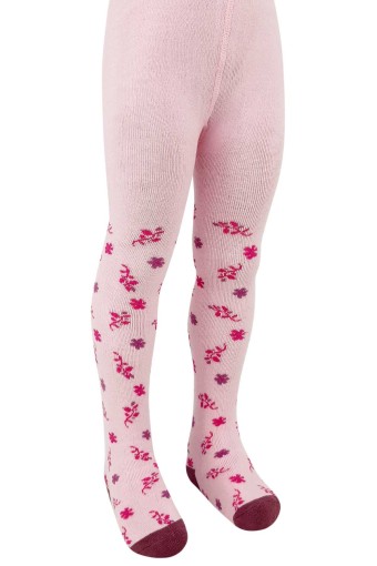 FIRST - First Bebek Havlu Külotlu Çorap Çiçek Desenli - Asorti - 0