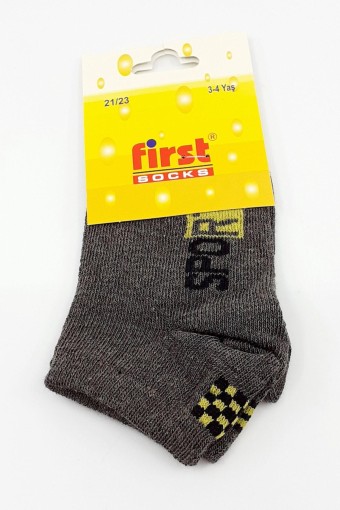 FIRST - First Erkek Çocuk Patik Araba Ve Trafik Işığı Desenli - Asorti - 3 (1)
