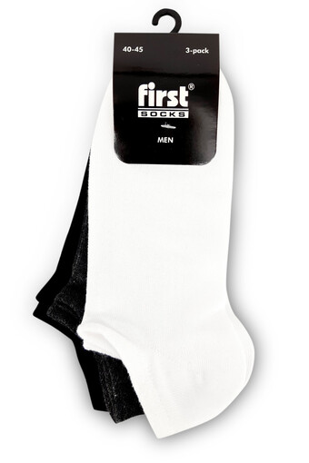FIRST - First Erkek Patik Çorap 3'lü (1) FIRST - First Erkek Patik Çorap 3'lü (1)