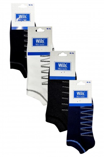 FIRST - First Erkek Patik Çorap Yıkamalı Desen:07