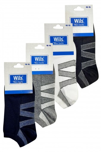 FIRST - First Erkek Patik Çorap Yıkamalı Desen:08