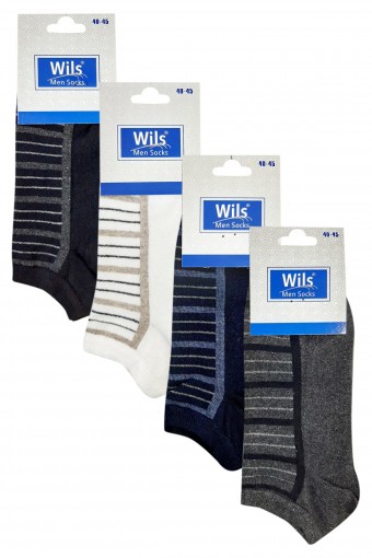 FIRST - First Erkek Patik Çorap Yıkamalı Desen:09