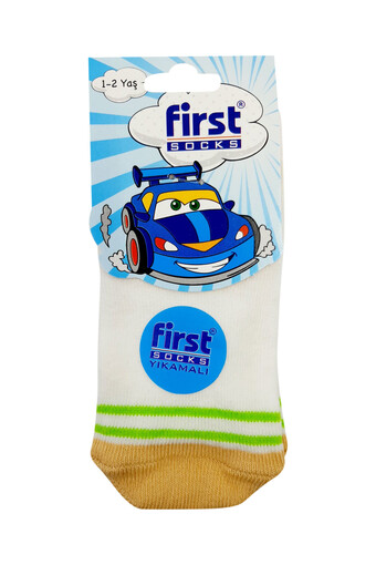 FIRST - First Kız Bebek Soket Çorap Penye Desen:11