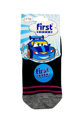 FIRST - First Kız Bebek Soket Çorap Penye Desen:11 (1)