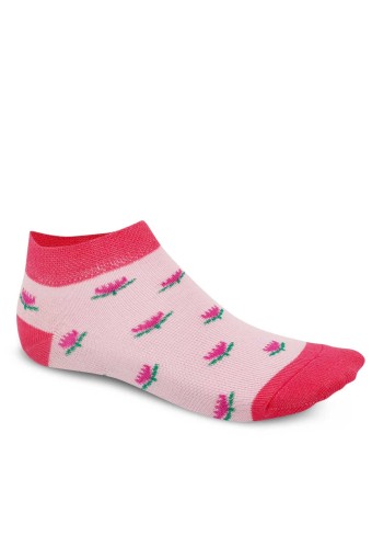 FIRST - First Kız Çocuk Patik Çorap Desenli 3'lü - Asorti - 5