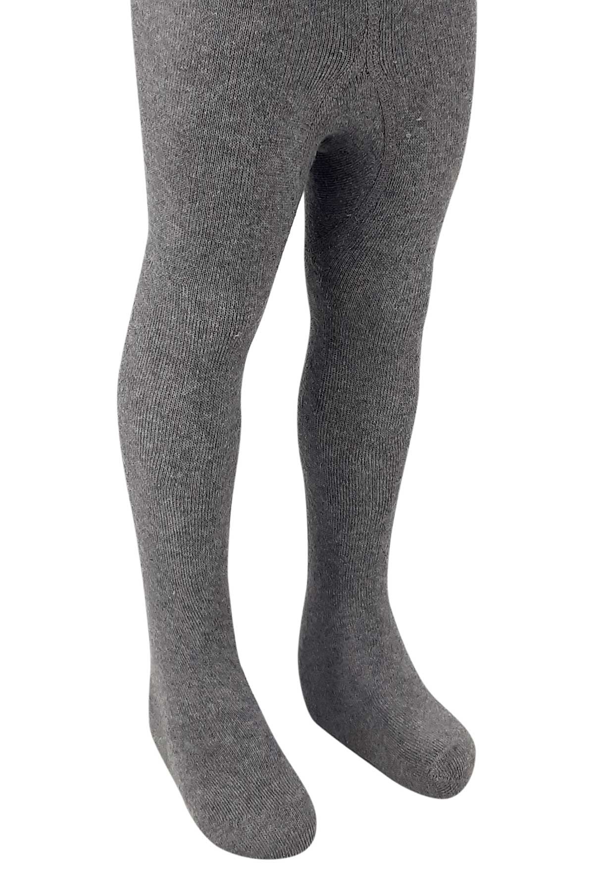 First Unisex Çocuk Külotlu Çorap Havlu Düz - Asorti - 5 - Thumbnail