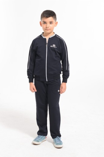 FM TEKSTİL - Fm Erkek Çocuk Eşofman Takımı Yuvarlak Yaka