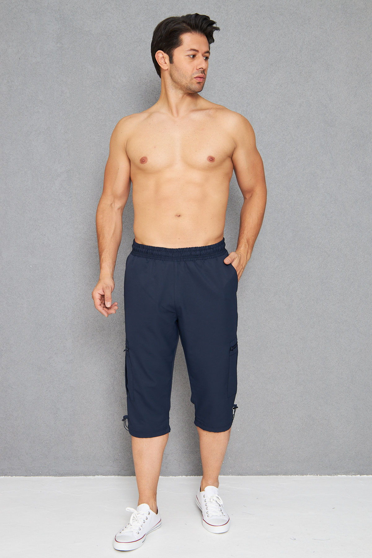 Fm Erkek Deniz Kaprisi Büyük Beden Micro - Lacivert - Thumbnail