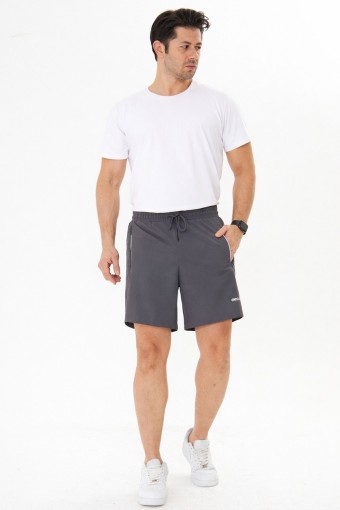 FM TEKSTİL - Fm Erkek Deniz Şortu Büyük Beden Micro - Antrasit