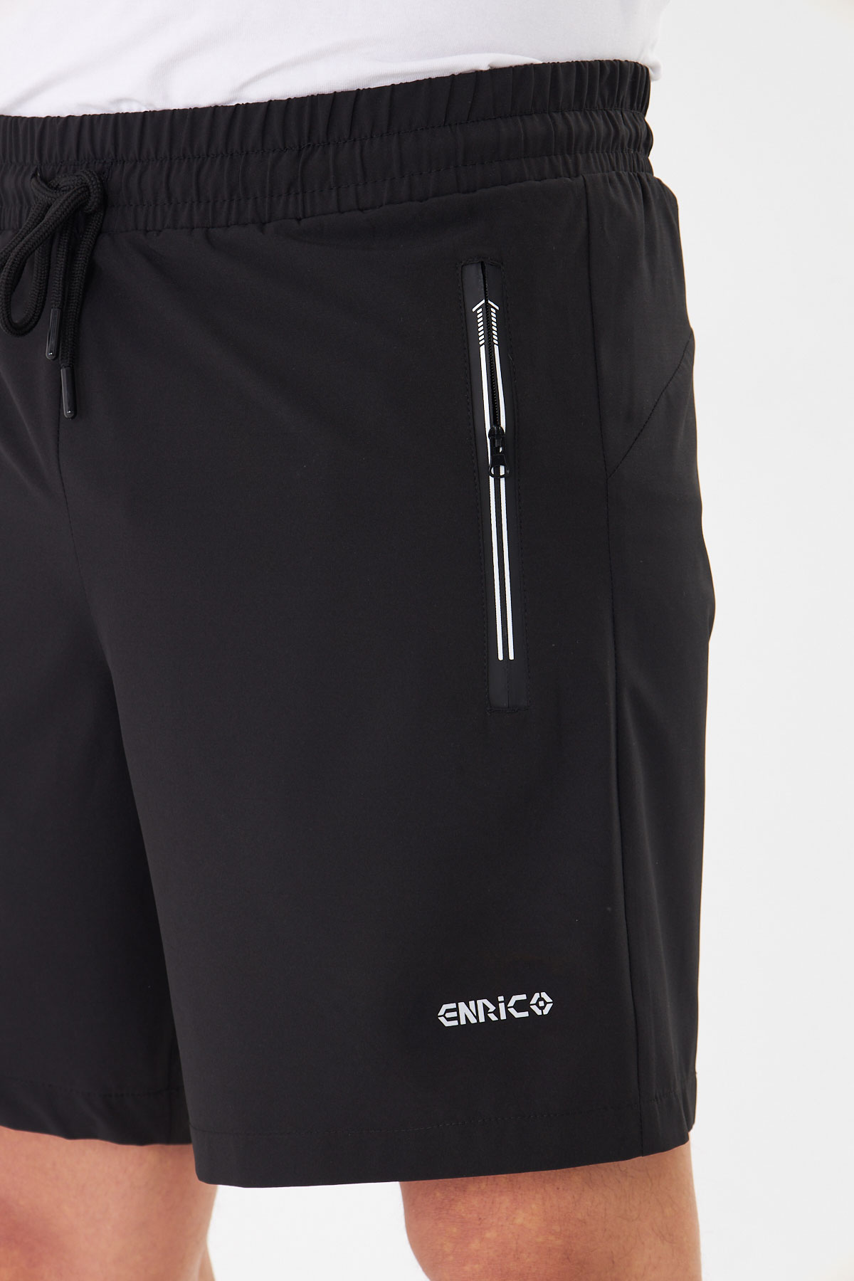 Fm Erkek Deniz Şortu Büyük Beden Micro - Siyah - Thumbnail